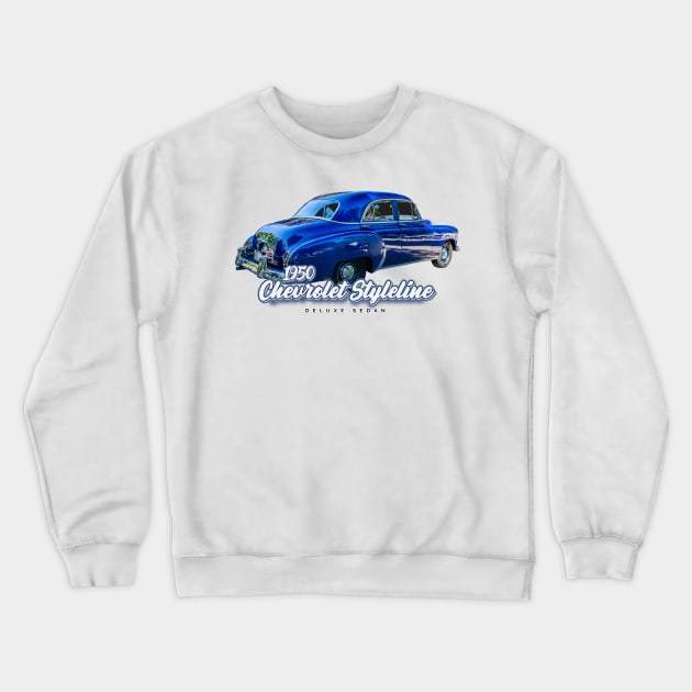 1950 Chevrolet Styleline Deluxe Sedan Crewneck Sweatshirt by Gestalt Imagery